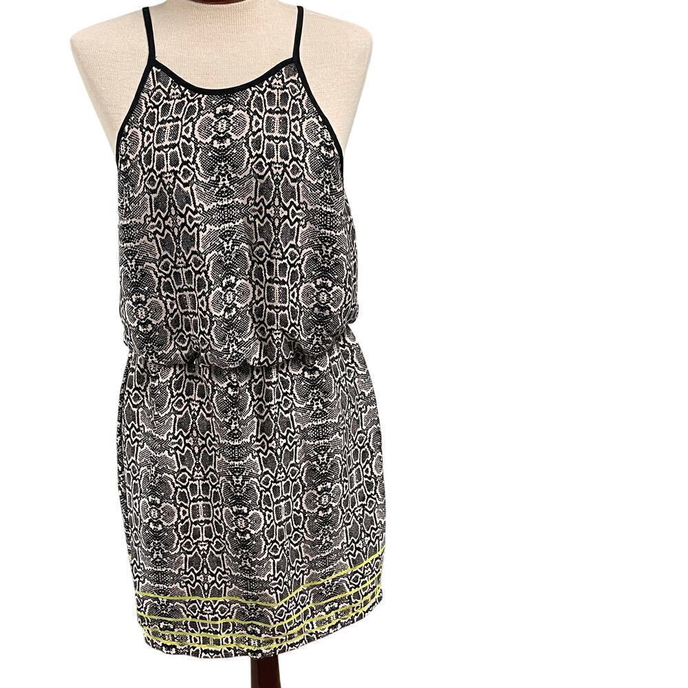 Dolce Vita Size Large Snake Print Dress Tank Style Keyhole Back DV
